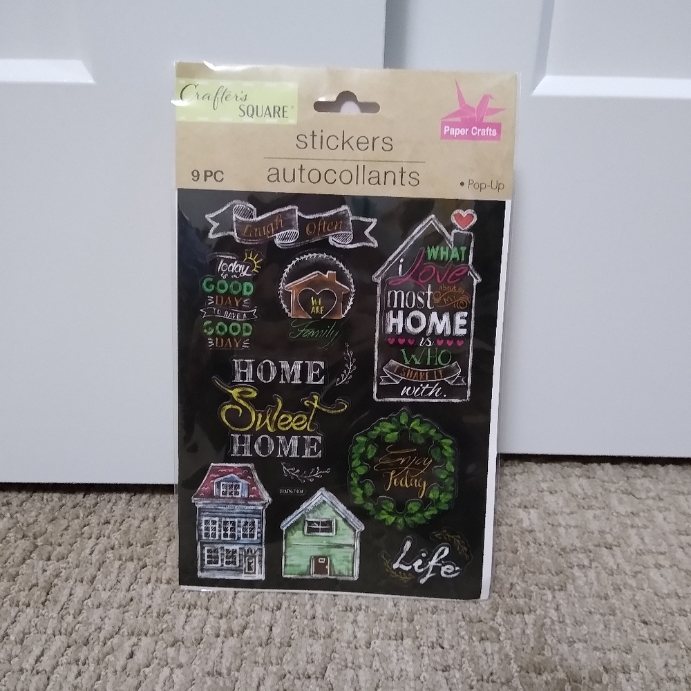 Scrapbook Stickers 3D Home Sweet Home